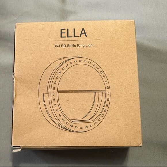 Battery power Clip-on Selfie Ring Light 36 LED Phone Camera Fill Lamp White NWT - Picture 1 of 3
